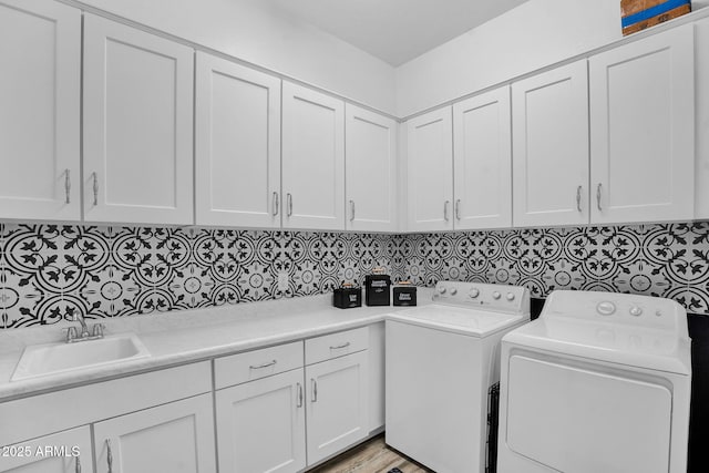 3915 N Shannon Cir, Mesa, AZ 85215 - laundry area with cabinet space and independent washer and dryer