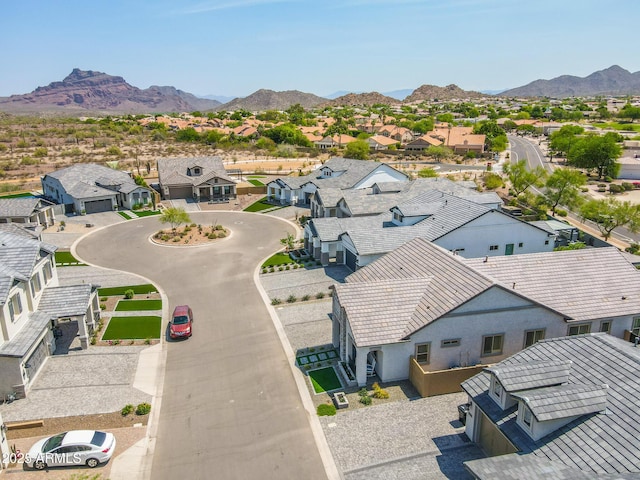 3915 N Shannon Cir, Mesa, AZ 85215 - aerial view of residential area featuring a mountain backdrop