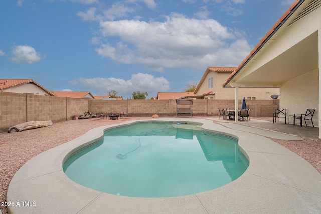 view of pool with a patio