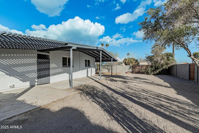 view of rear view of property