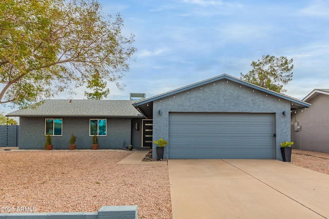 ranch-style house with a garage