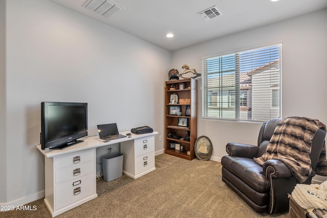 4100 S Pinelake Way Unit 149, Chandler, AZ 85249 - office area with light carpet and recessed lighting