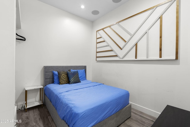 1807 E Campbell Ave, Phoenix, AZ 85016 - bedroom featuring baseboards and wood finished floors