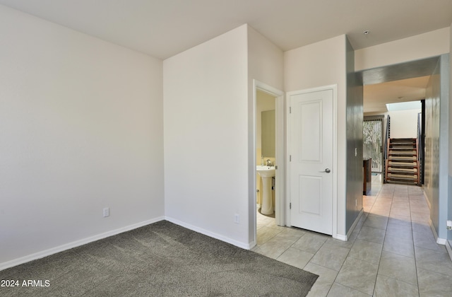 view of carpeted empty room