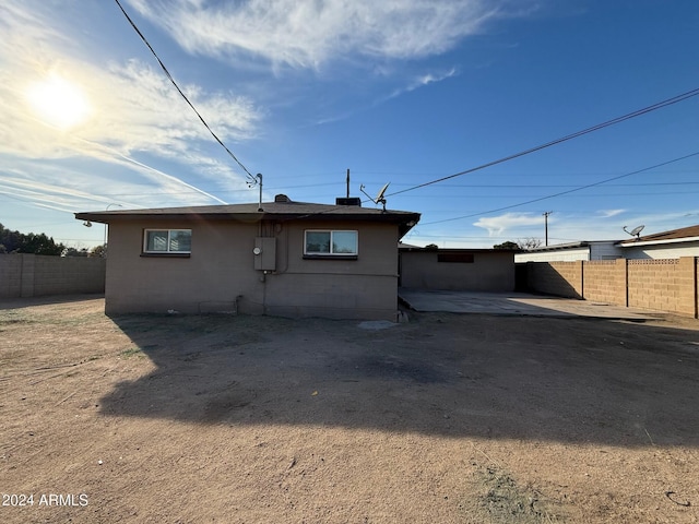 back of house featuring a patio