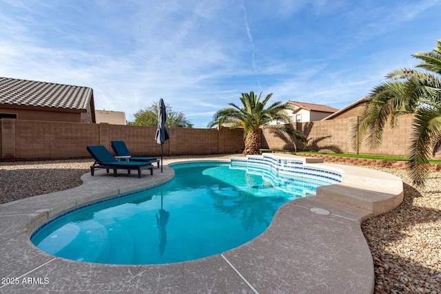 view of pool with a patio area