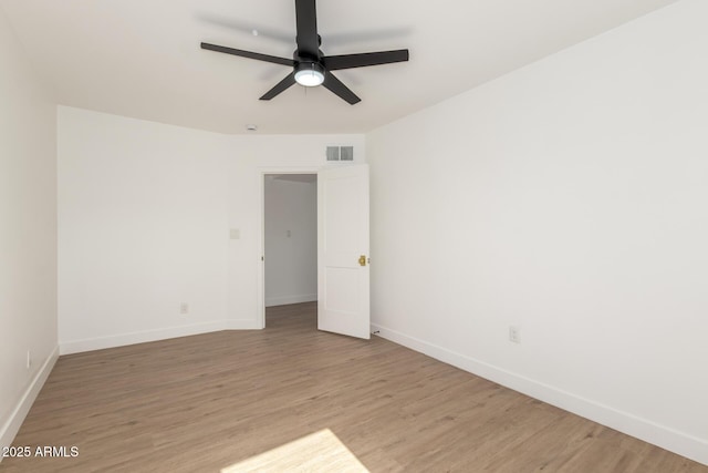 1338 E Granada Rd, Phoenix, AZ 85006 - unfurnished room featuring a ceiling fan and light wood-type flooring