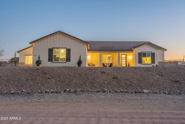 view of ranch-style home