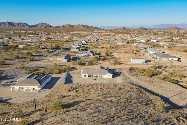 aerial view featuring a mountain view