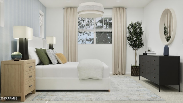 bedroom with baseboards