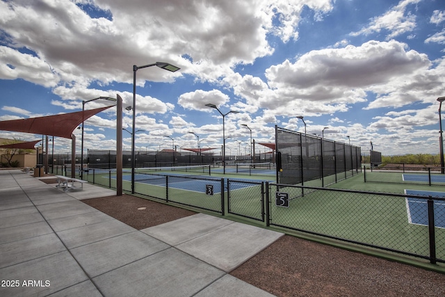 view of tennis court