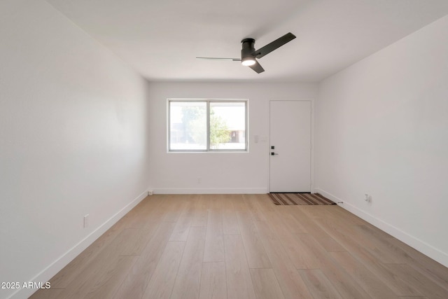 1051 E Millett Ave, Mesa, AZ 85204 - empty room featuring a ceiling fan and light wood-type flooring