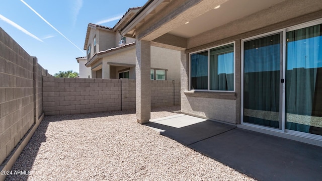 view of patio / terrace with a fenced backyard