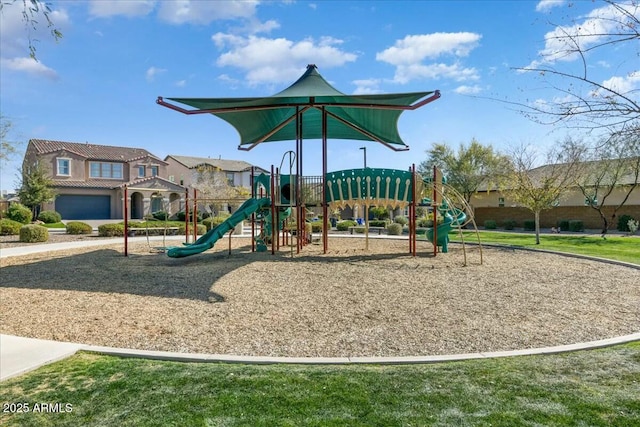 view of jungle gym