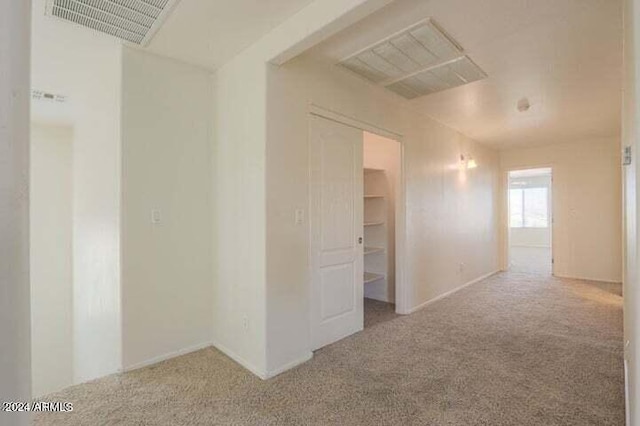 view of carpeted empty room