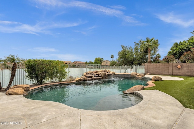 11101 W Wilshire Dr, Avondale, AZ 85392 - view of pool featuring a fenced backyard and a patio area