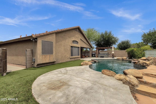 11101 W Wilshire Dr, Avondale, AZ 85392 - view of swimming pool with a patio and a pergola