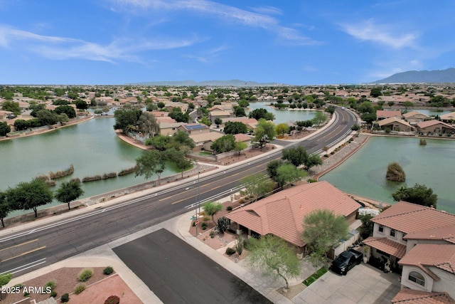11101 W Wilshire Dr, Avondale, AZ 85392 - aerial view of residential area featuring a water and mountain view