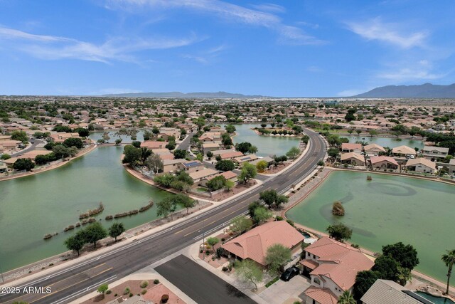 11101 W Wilshire Dr, Avondale, AZ 85392 - aerial perspective of suburban area with a water and mountain view
