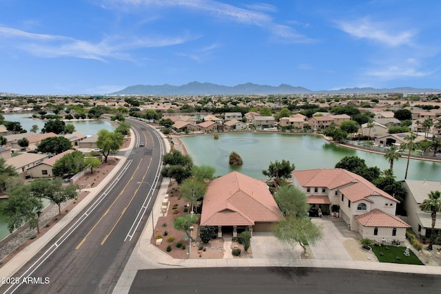 11101 W Wilshire Dr, Avondale, AZ 85392 - aerial perspective of suburban area featuring a water and mountain view