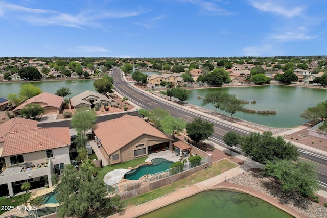 11101 W Wilshire Dr, Avondale, AZ 85392 - aerial view of residential area with a pool area and a large body of water