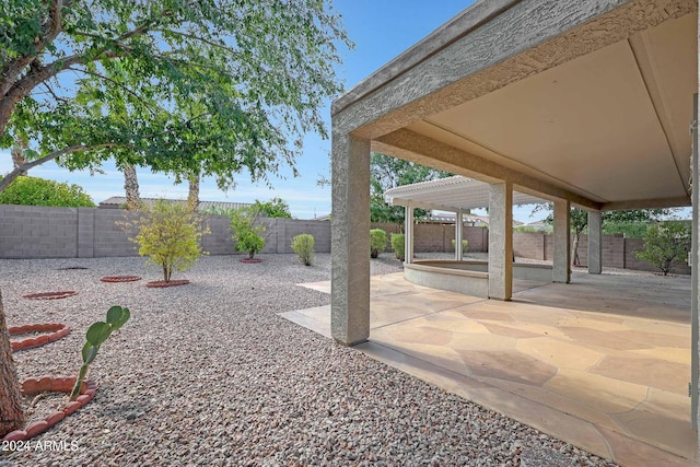 view of yard with a patio