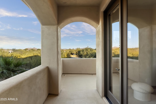 view of balcony