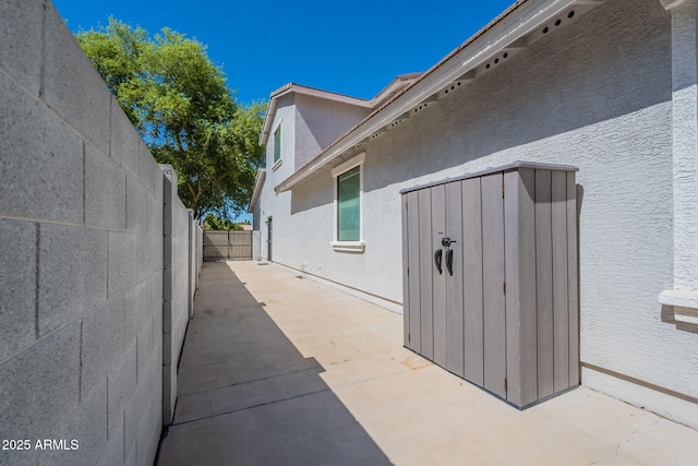 view of patio / terrace featuring a fenced backyard