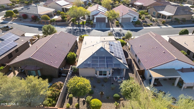 drone / aerial view featuring a residential view