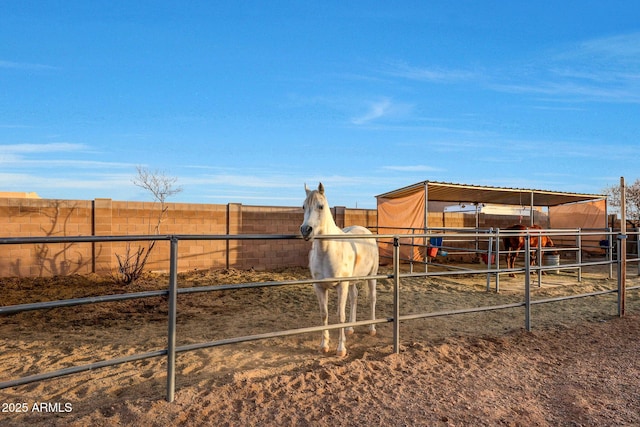 view of stable