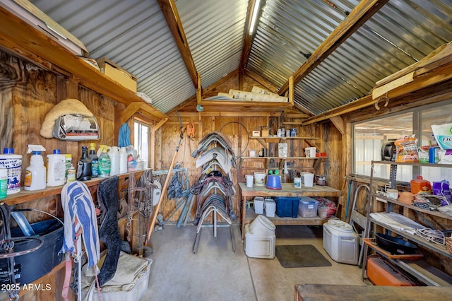 view of storage room