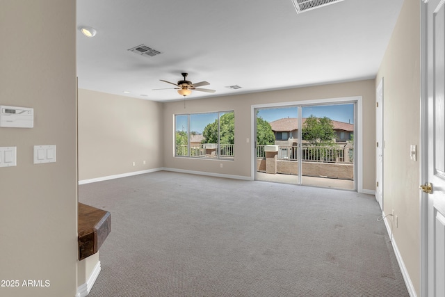 7524 E Leland Cir, Mesa, AZ 85207 - carpeted empty room featuring baseboards and ceiling fan