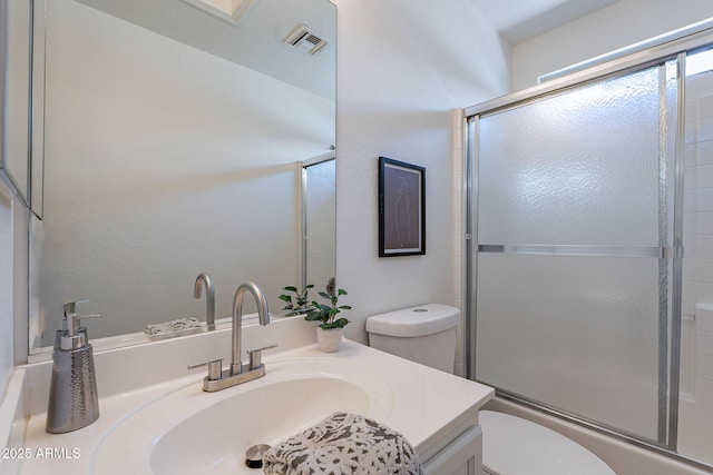 11805 W Sunnyside Dr, El Mirage, AZ 85335 - full bath with toilet, a shower with door, and vanity
