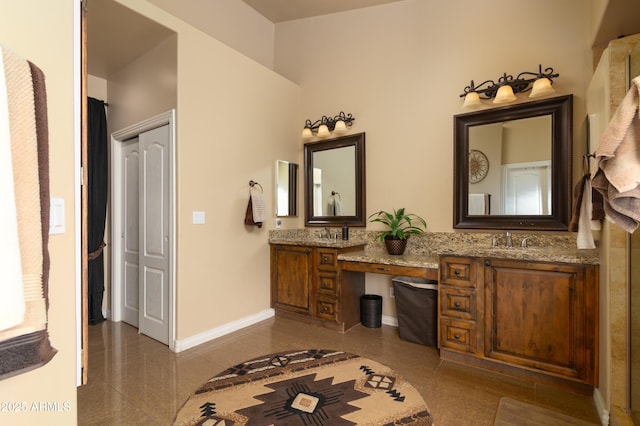 bathroom with vanity