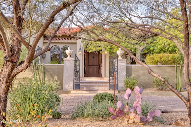 view of entrance to property