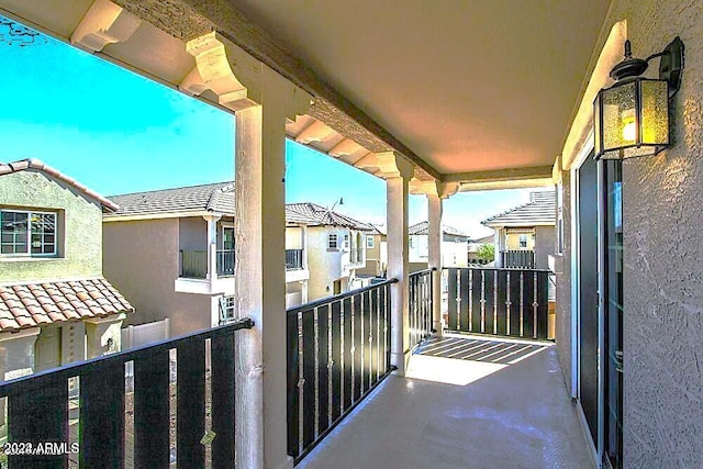 view of balcony