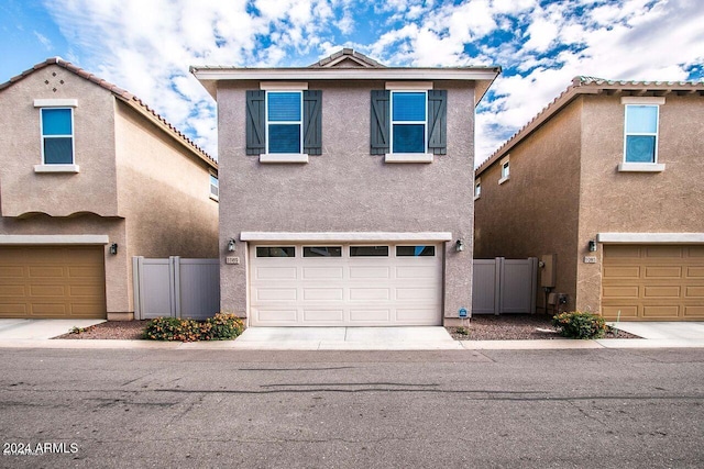 view of front of house featuring a garage