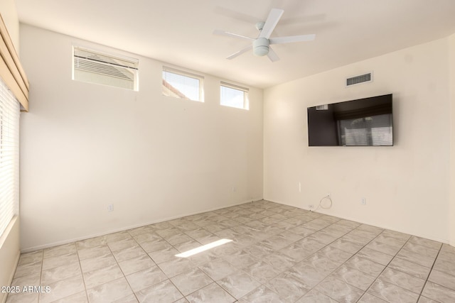 22319 N Desperado Dr, Sun City West, AZ 85375 - unfurnished room featuring ceiling fan and visible vents