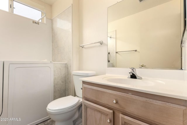 22319 N Desperado Dr, Sun City West, AZ 85375 - bathroom featuring vanity, visible vents, and toilet
