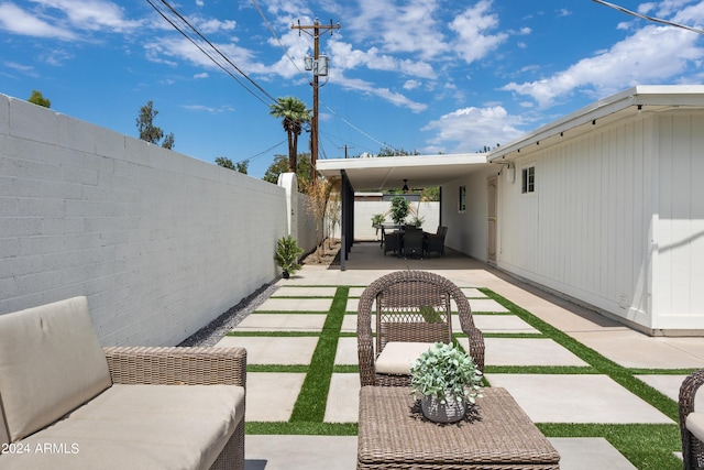 3814 N 36th St, Phoenix, AZ 85018 - fenced backyard with a patio