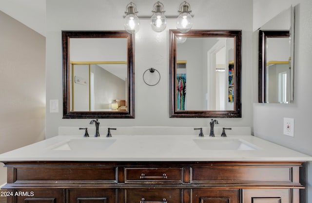 bathroom featuring vanity