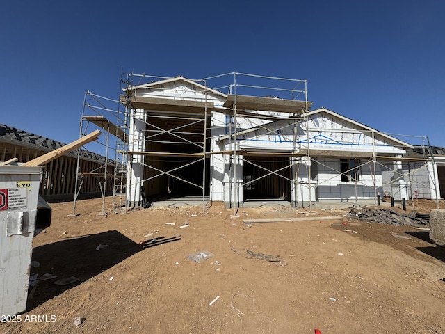 view of unfinished property