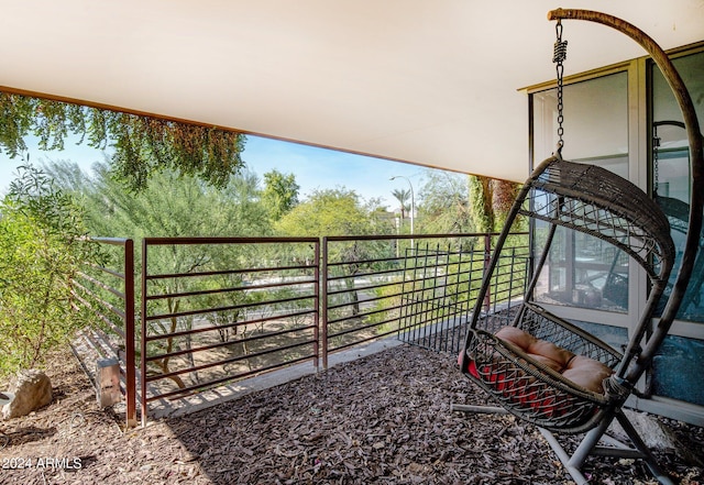 exterior space featuring a balcony