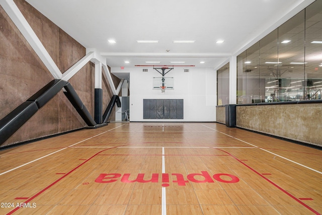 view of basketball court