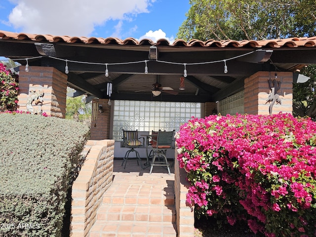 15240 N 51st St, Scottsdale, AZ 85254 - view of patio with ceiling fan and outdoor dining area
