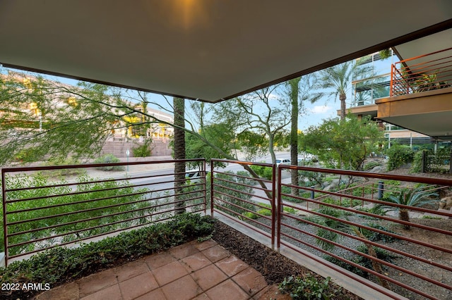 view of balcony