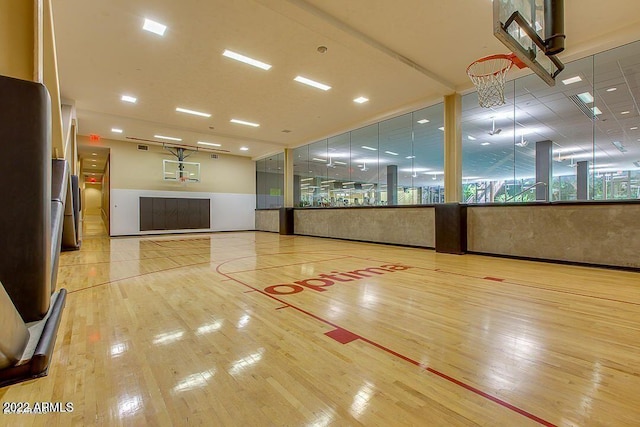 view of basketball court featuring community basketball court