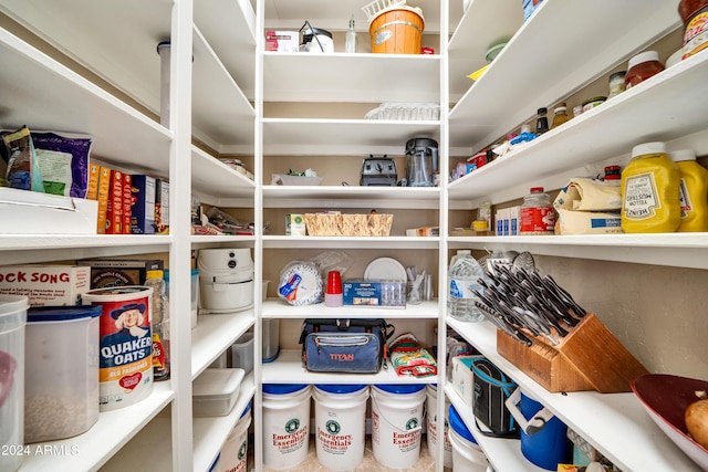 view of pantry