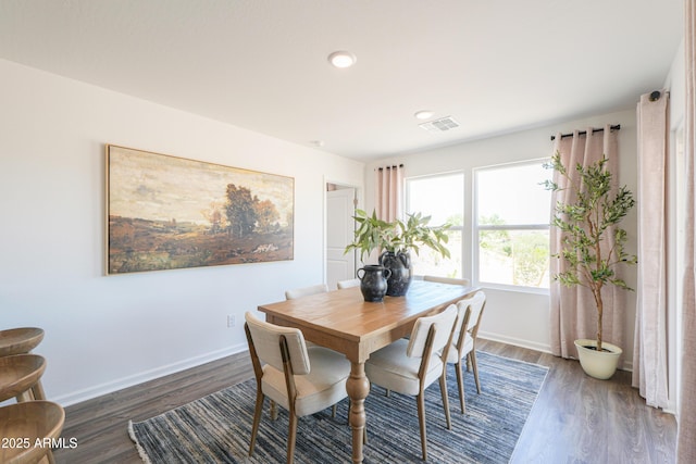 1795 Yance Dr, Wickenburg, AZ 85390 - dining space with wood finished floors, baseboards, and recessed lighting