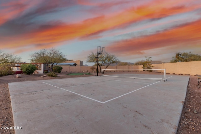 view of tennis court